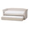 Baxton Studio Camino Modern Beige Upholstered Daybed with Guest Trundle Bed 131-7308 - alternate 6
